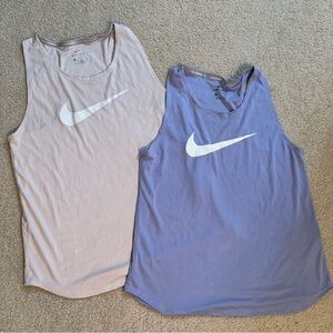 Nike Tank Tops in Light Pink and Lavender
